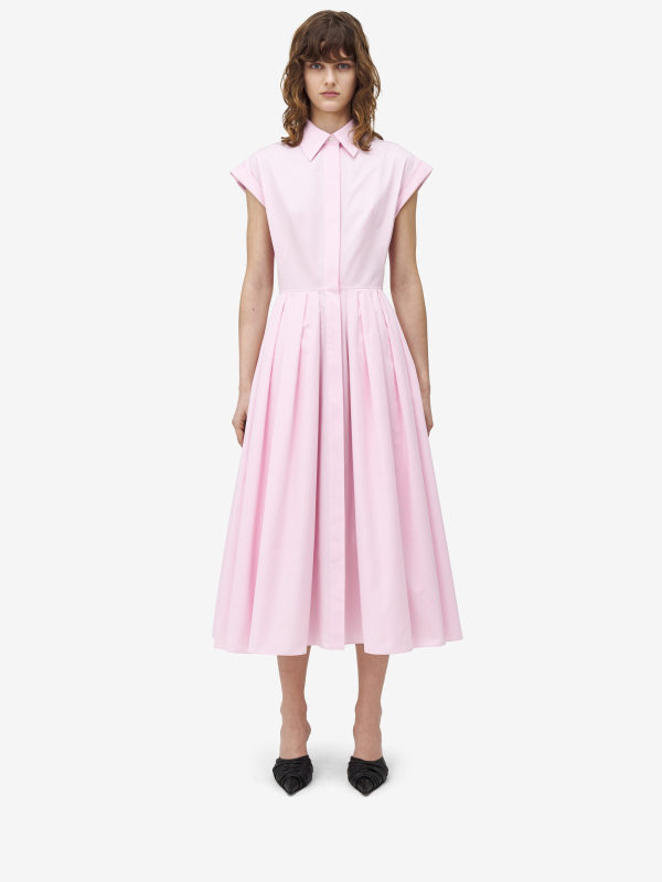 ALEXANDER MCQUEEN - Flared Shirt Dress - Item 829982QAABC4100